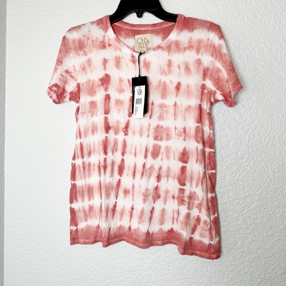 NWT Chaser Women's Tie-Dye Top - Pink